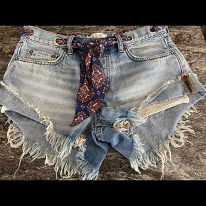 We The Free denim shorts, size 26